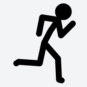Stickman corriendo